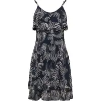 Faina Vestido de verão ecru / marinho