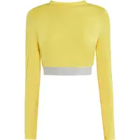 Mymo Camisa funcionais amarelo / cinzento