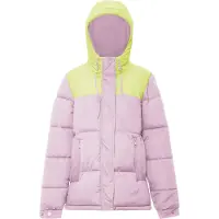 UCY Casaco de inverno amarelo / cor-de-rosa