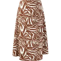 Faina Saia castanho / branco