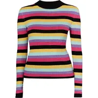 Mymo Pullover 'Biany' amarelo escuro / lavanda / fúcsia / preto
