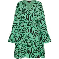 Faina Vestido verde relva / preto