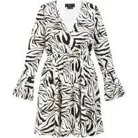 Faina Vestido preto / branco
