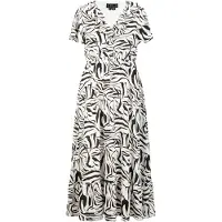 Faina Vestido 'Caneva' preto / branco