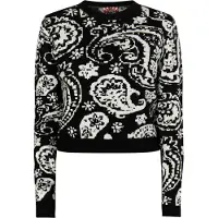 MyMo ROCKS Pullover 'Blonda' preto / branco
