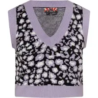 MyMo ROCKS Pullover lavanda / preto / branco