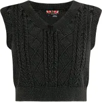 MyMo ROCKS Pullover mosqueado preto