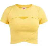Mymo Top amarelo claro