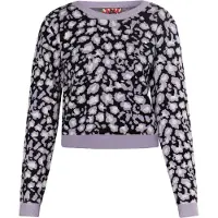 Mymo Pullover 'Ucy' roxo claro / preto / branco