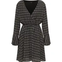 Faina Vestido conhaque / cinzento claro / preto