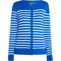 Dreimaster Maritim Casaco de malha azul real / branco