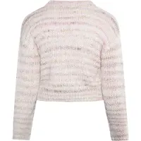 Mymo Pullover bege / cor-de-rosa / branco lã