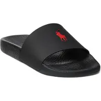 Ralph Lauren Sapato aberto vermelho / preto