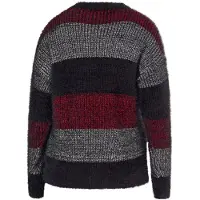 MyMo ROCKS Pullover cinzento / antracite / vermelho escuro