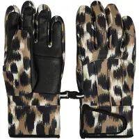 Fusalp - Luvas ski mulher - Glacier Print Blurred Savannah Leopard/Noir para Mulher - Softshell - Tamanho 6.5 - Castanho