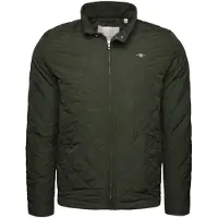 Gant para homem. 7006340 Casaco Windcheater acolchoado verde (XL), Casual, Polister Reciclado