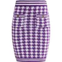 Faina Saia roxo escuro / preto / branco