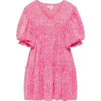 IZIA Vestido rosa / vermelho / branco