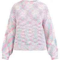 Mymo Pullover azul claro / rosa claro / branco