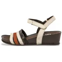 Art para mulher. 1194312VI003_0MU Sandálias 1943 Multi creme (41), Couro, 1 a 3cm, Velcro, Casual, Multicolor