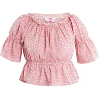 Mymo Blusa rosa claro / branco