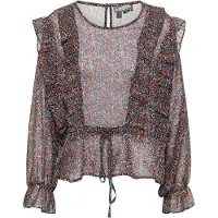 Dreimaster Blusa bege / azul cobalto / castanho ferrugento