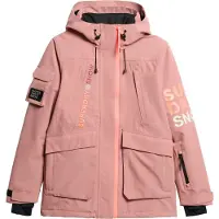Superdry para mulher. WS110165A Casaco Ski Ultimate Rescue cor-de-rosa (S), Casual, Polister Reciclado, Sustentável