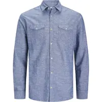 Jack & Jones Camisa De Manga Comprida Sheridan Linen Blend Plus Size