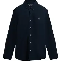 Superdry para homem. M4011037A Camisa Oxford clássica L/S Eclipse navy (L), Algodão, Clássico, Manga comprida, Marinho