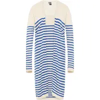 Dreimaster Maritim Casaco de malha azul / branco lã