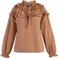 Dreimaster Blusa 'Abrel' castanho claro