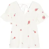 Dreimaster Blusa verde / cor-de-rosa / branco lã