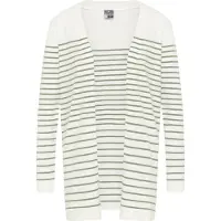 Dreimaster Maritim Casaco de malha 'Kilata' verde / branco