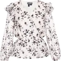 Dreimaster Blusa mistura de cores / branco