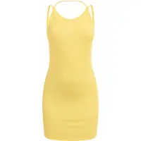 Mymo Vestido amarelo claro