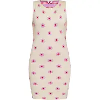 Mymo Vestido de malha creme / eosin / vermelho