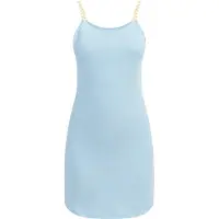 Mymo Vestido azul claro / amarelo / branco
