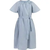 Dreimaster Vestido azul claro / branco
