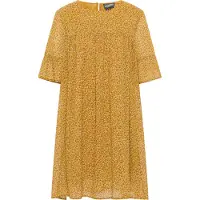 Dreimaster Vestido 'Zitha' amarelo escuro / cor-de-rosa / preto / offwhite