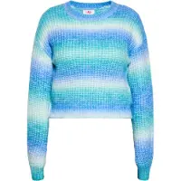 Mymo Pullover azul / turquesa / branco