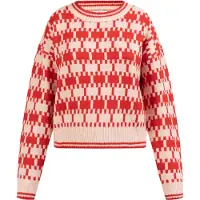 Mymo Pullover bege / vermelho