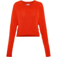Mymo Pullover vermelho néon