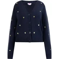 Mymo Casaco de malha 'Nolie' navy / ouro