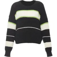 Mymo Pullover verde / preto / branco