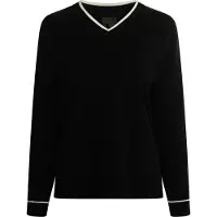 Dreimaster Klassik Pullover preto / branco