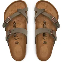 Birkenstock para homem. 71071 Sandálias Mayari Birkibuc (Ajuste Regular) pedra (44), Plano, Nenhum, Casual, Taupe