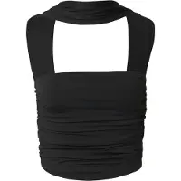 RÆRE by Lorena Rae Top 'Karima' preto
