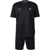 EA7 para homem. 7M001304_AF13537 Conjunto Soccer preto (L), Casual, Esportivo, Poliéster, Manga curta