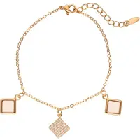 Faina Pulseira ouro rosa / transparente
