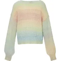Mymo Pullover azul claro / verde pastel / pêssego